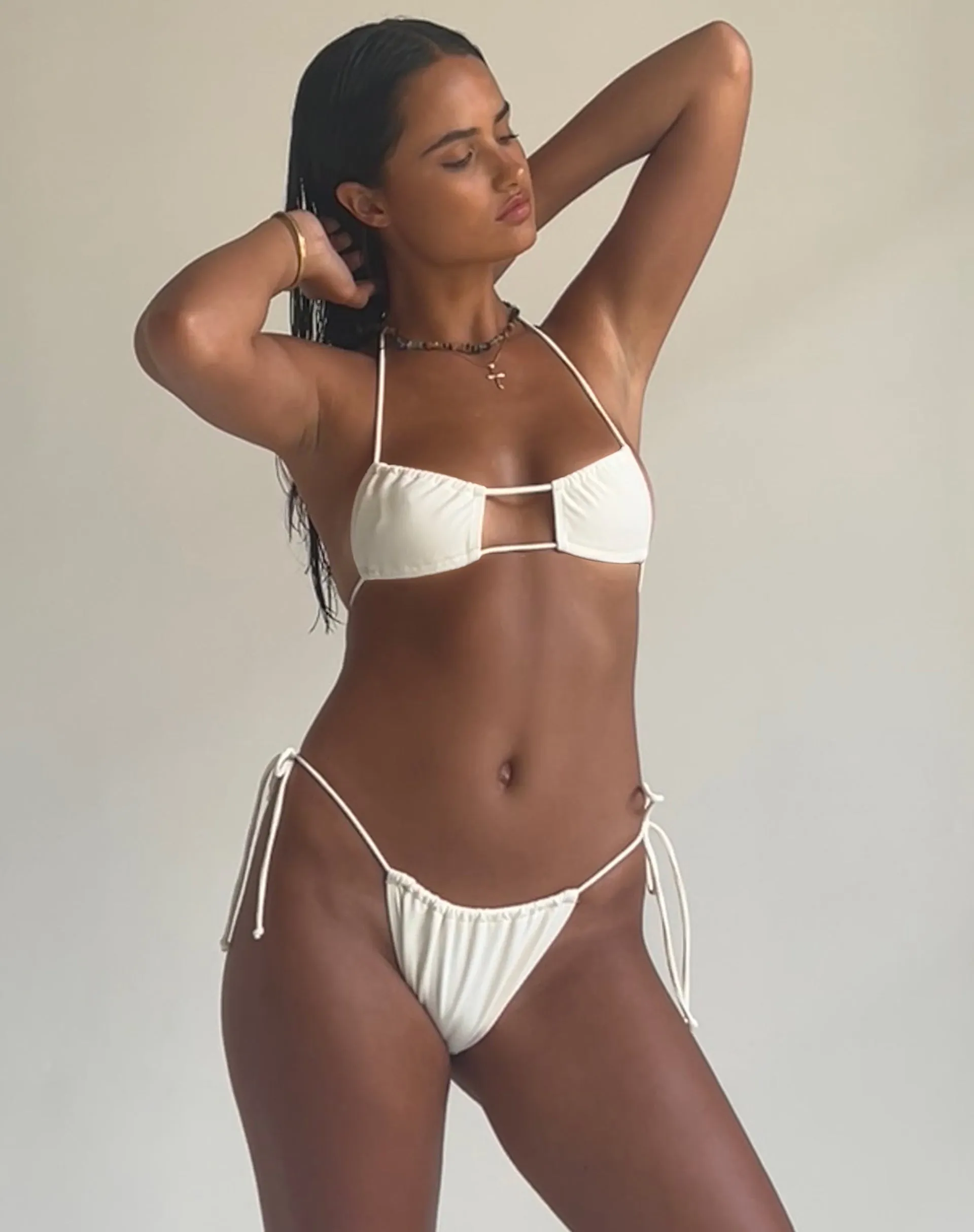 Leyna Bikini Bottom in Cream