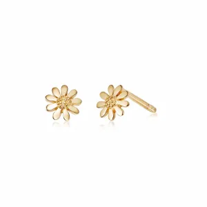 Marguerite Daisy Stud Earrings 18ct Gold Plate