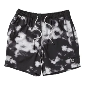 Men's NEFF Black Wash 17" Hot Tub Swim Trunks