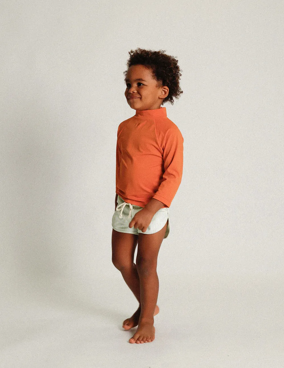 Mesa Kids Swim Trunks - Melon Stripe