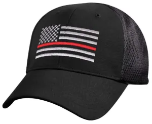 Mesh Back Thin Red Line Tactical Cap