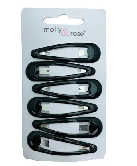 Molly And Rose Black Metal Hair Clip 4939