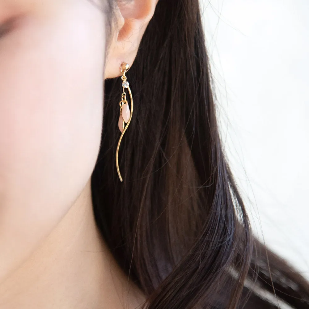 Multi Drop Linear Plastic Earrings