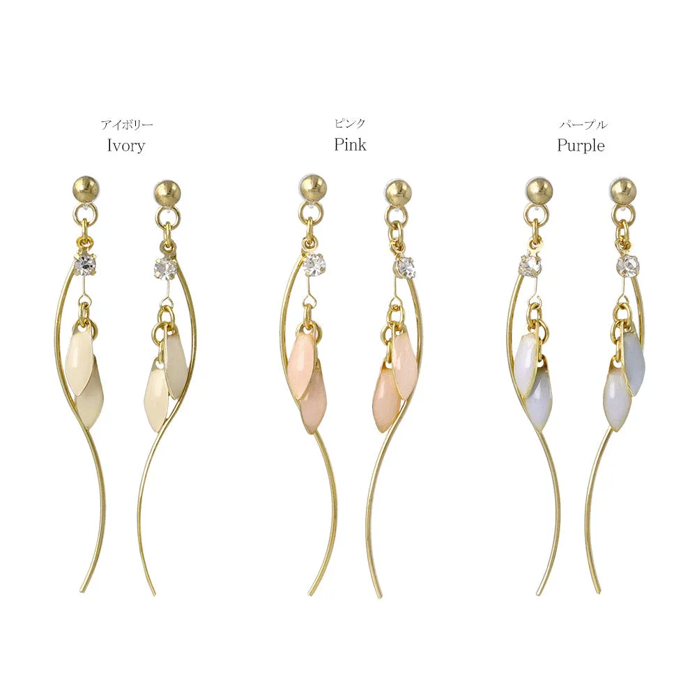 Multi Drop Linear Plastic Earrings