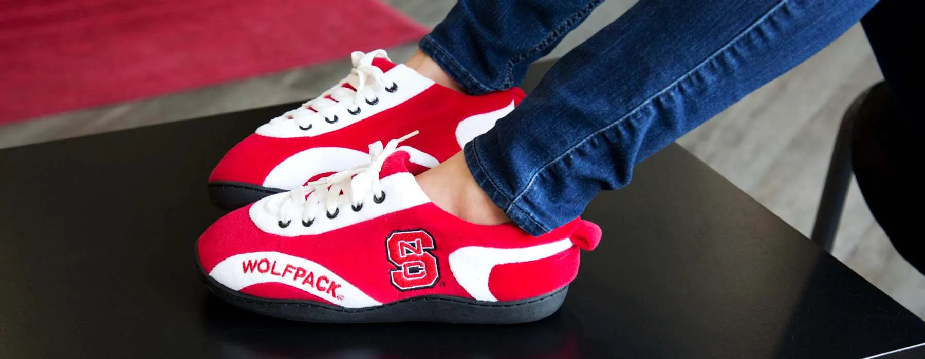 North Carolina State Wolfpack All Around Rubber Soled Slippers