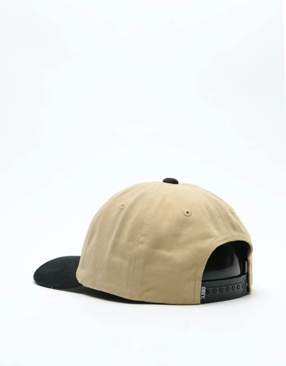 Obey 90's Jumble 6 Panel Cap - Khaki/Black