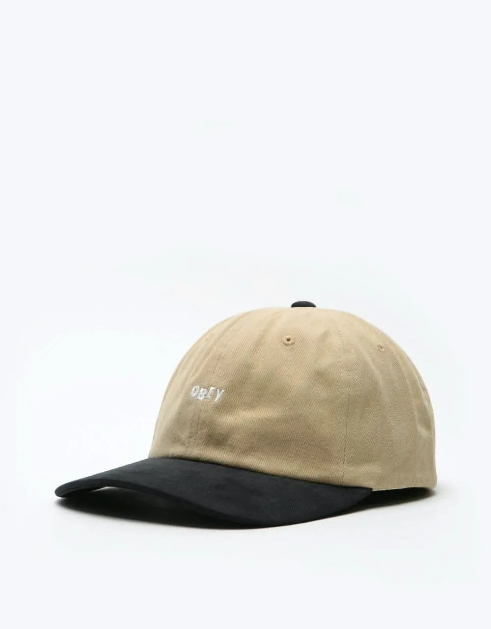 Obey 90's Jumble 6 Panel Cap - Khaki/Black