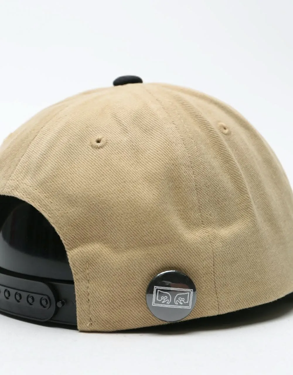 Obey 90's Jumble 6 Panel Cap - Khaki/Black