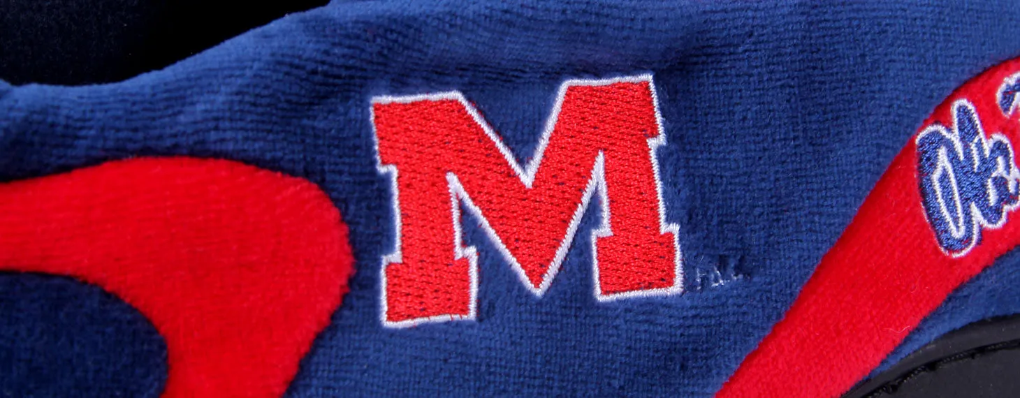 Ole Miss Rebels All Around Rubber Soled Slippers