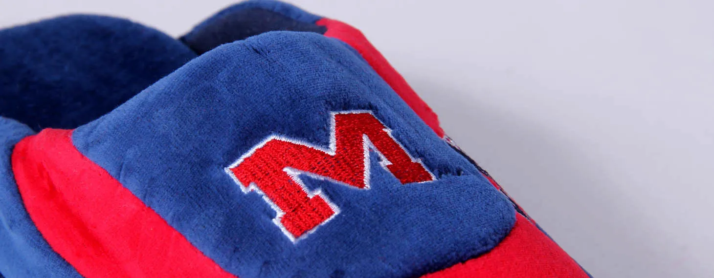 Ole Miss Rebels Low Pro Indoor House Slippers