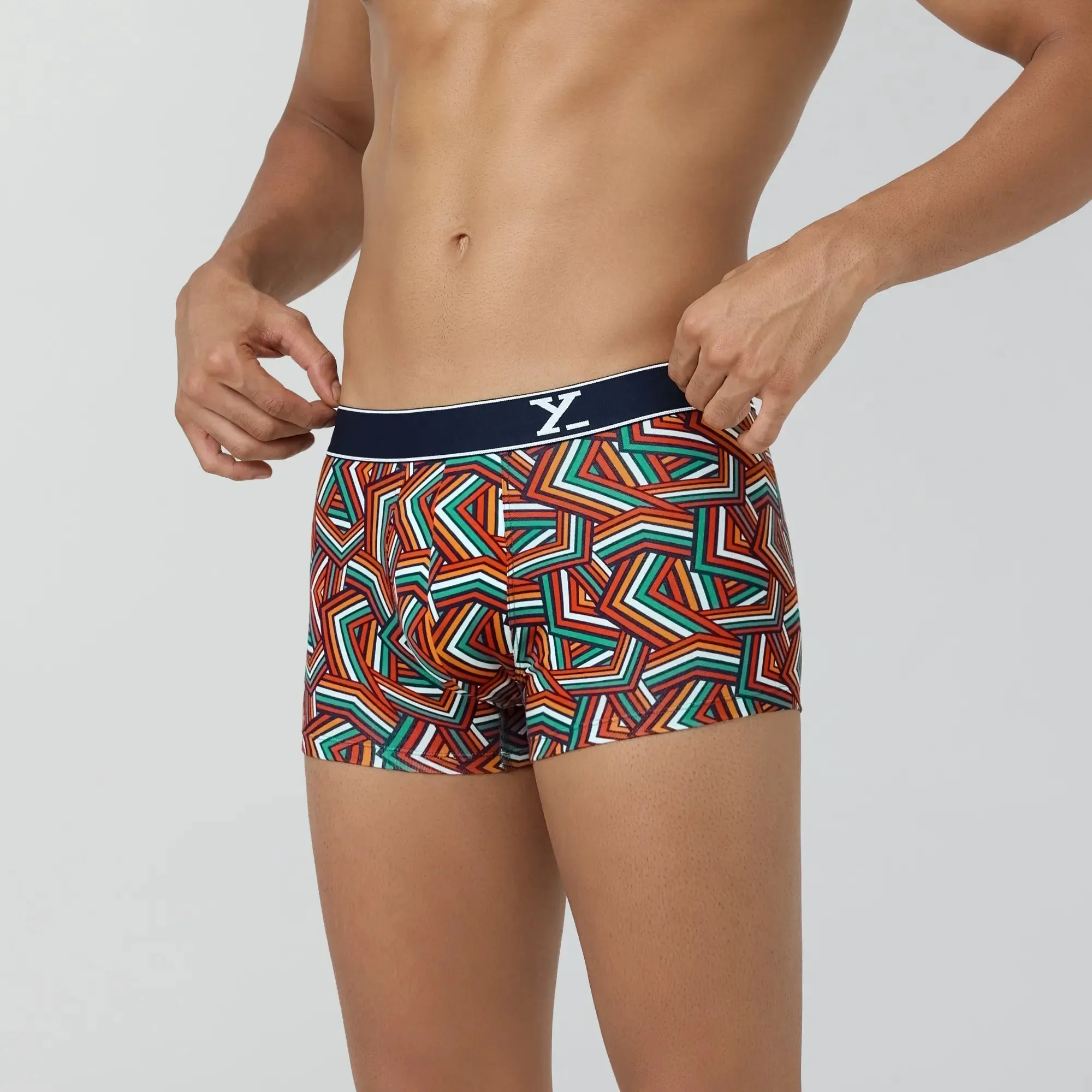 Parallax Cotton Trunks Yellow Stripes