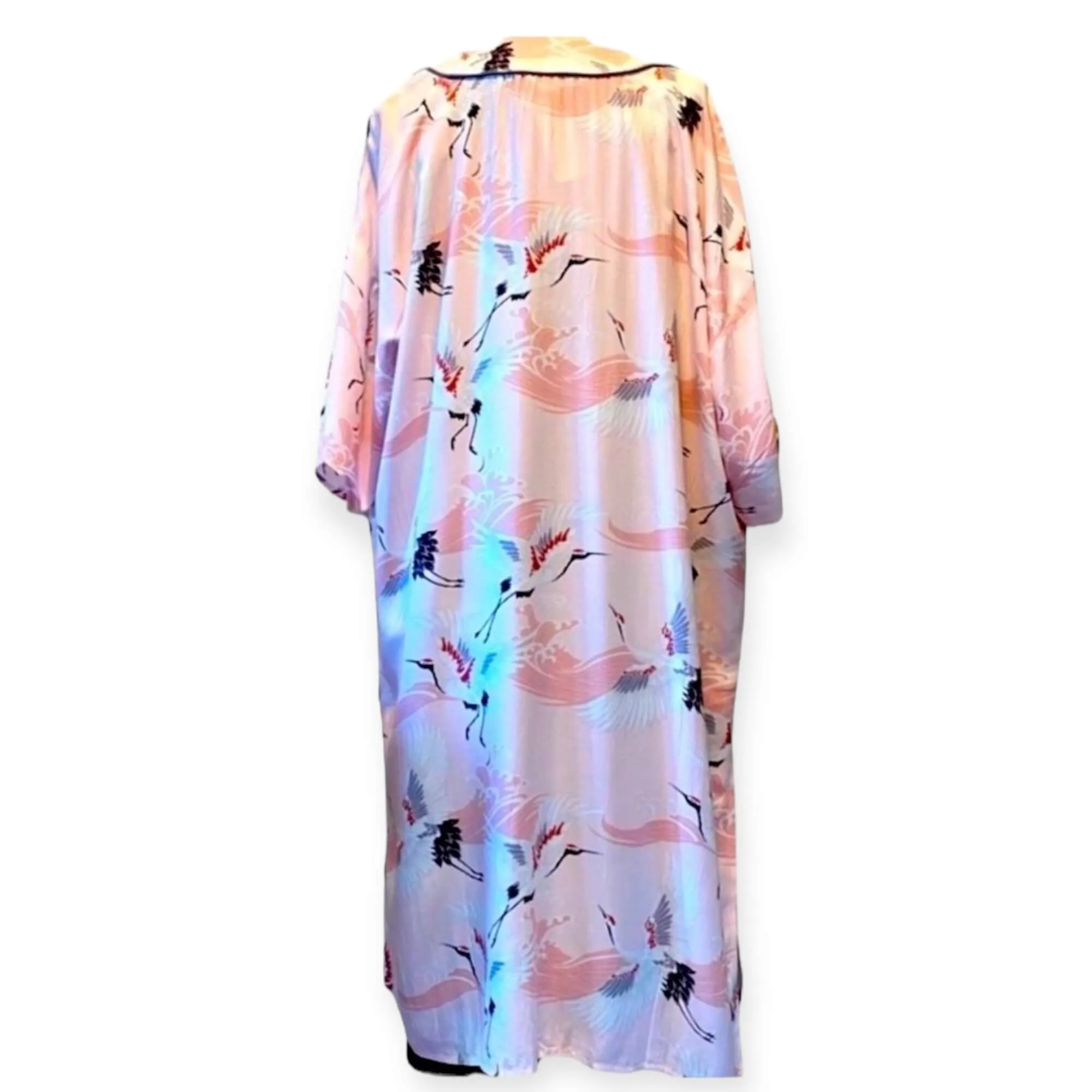 Pink Paradise Long Kimono Cardigan