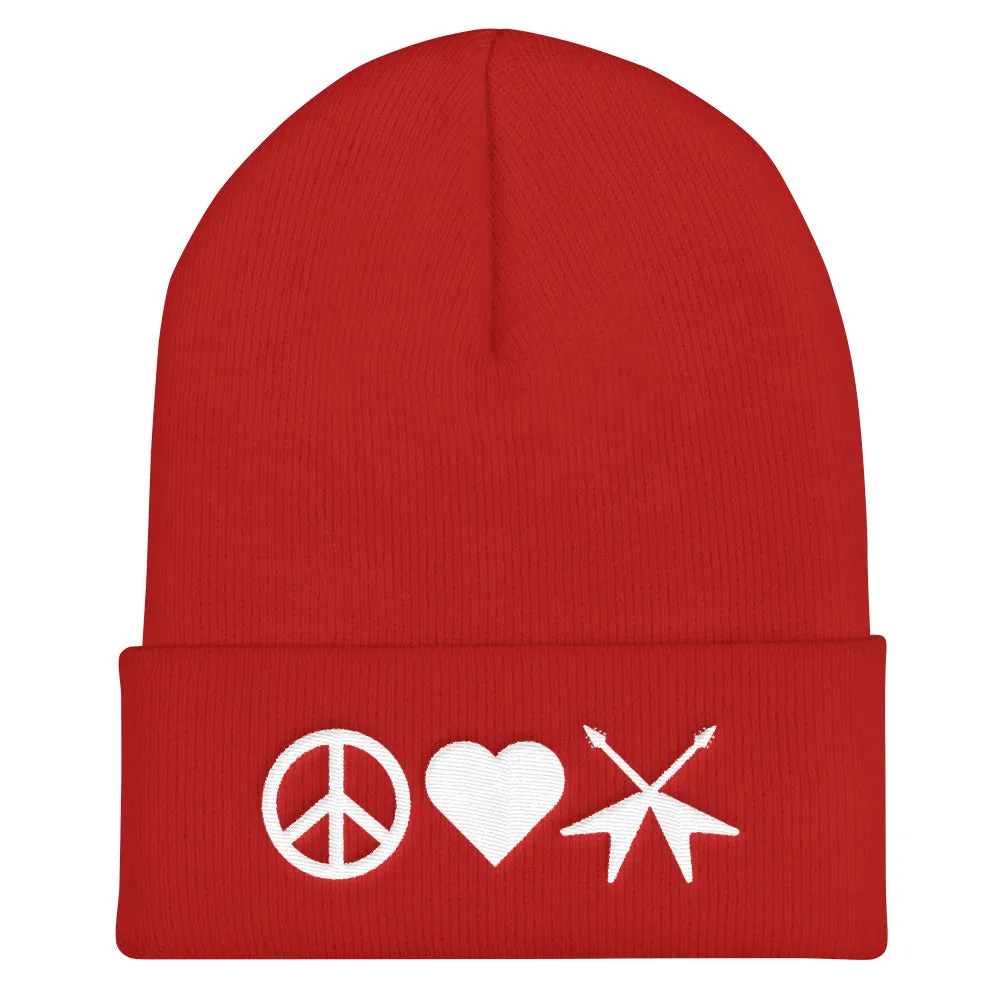 PLLG Symbols Cuffed Beanie