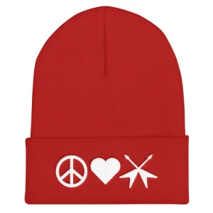 PLLG Symbols Cuffed Beanie