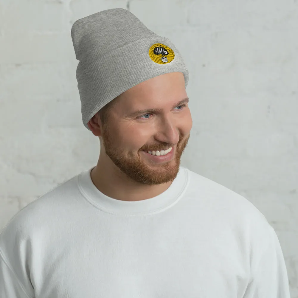 Pod Therapy Cuffed Beanie - Gold Logo