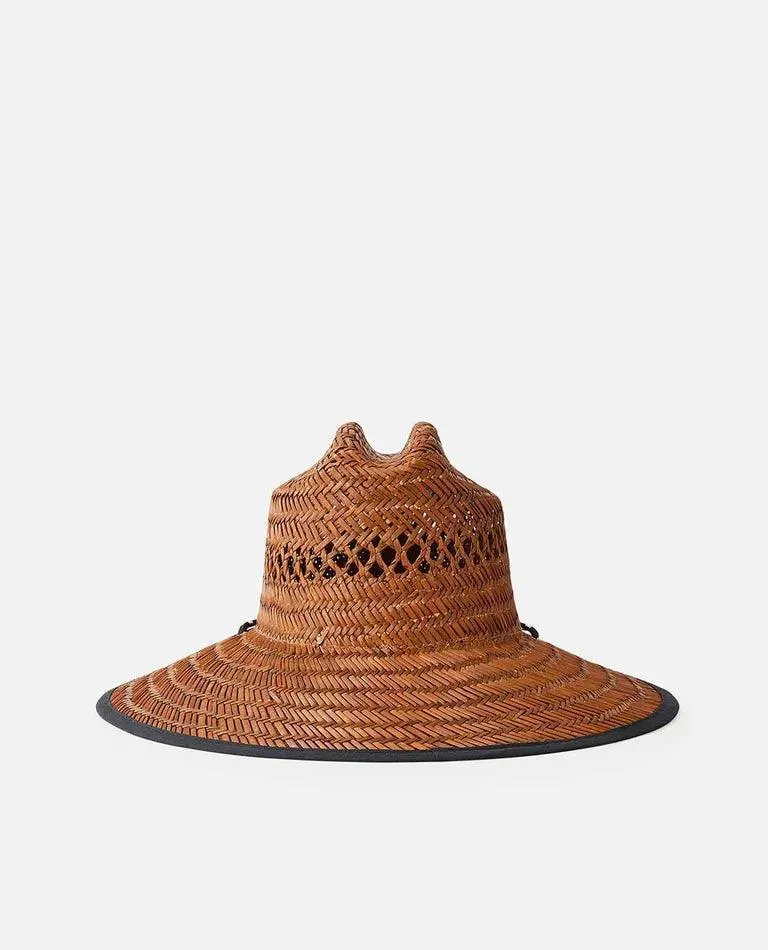 Rip Curl Logo Straw Hat Brown