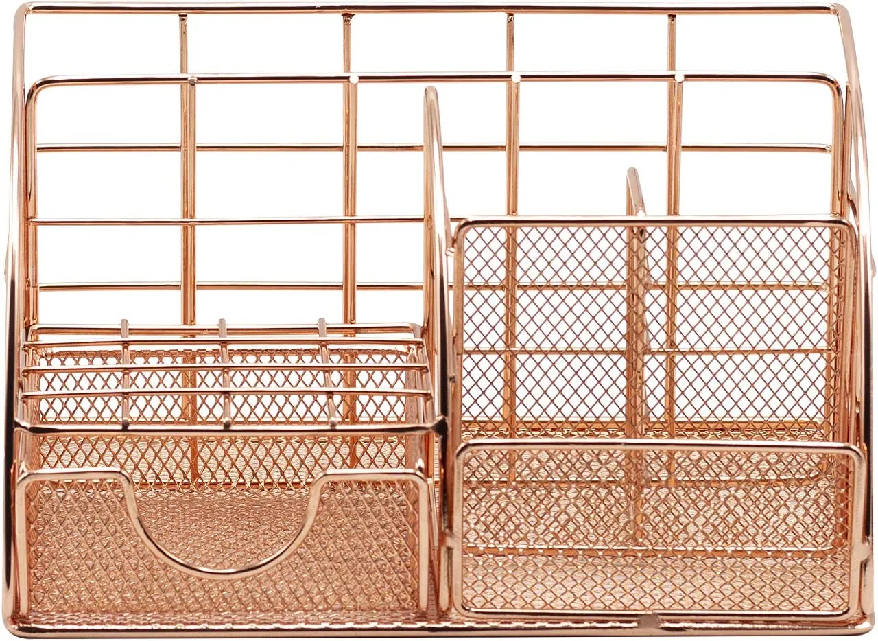 Rose Gold Desk Organizer