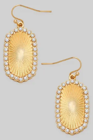 Shine Bright Pearl Oval Earrings