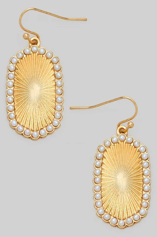 Shine Bright Pearl Oval Earrings