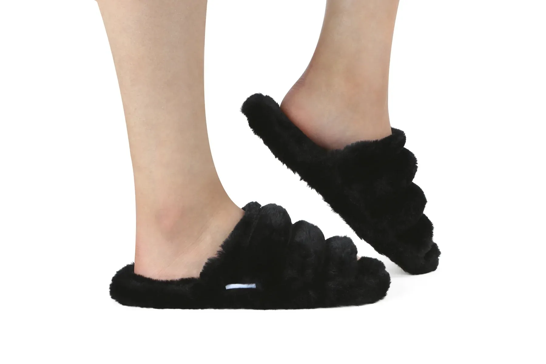 Snoozies Slides, Black