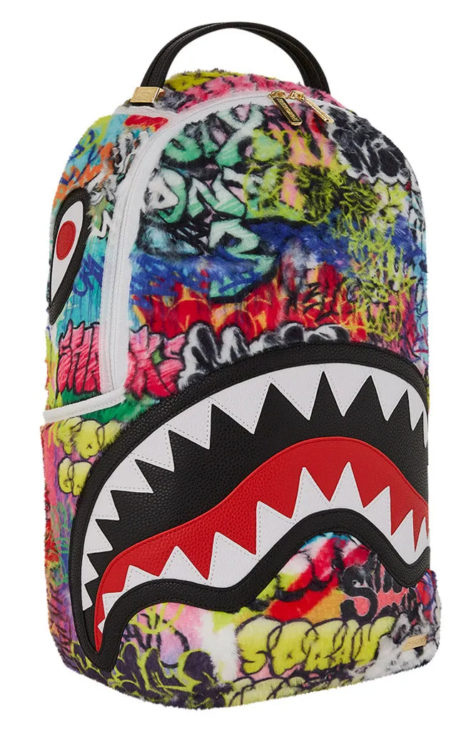 Sprayground Graffiti Faux Fur DLXSF Multicolour