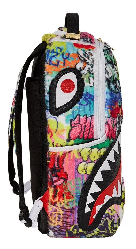 Sprayground Graffiti Faux Fur DLXSF Multicolour