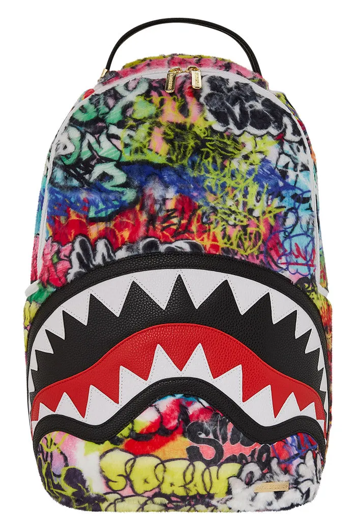 Sprayground Graffiti Faux Fur DLXSF Multicolour