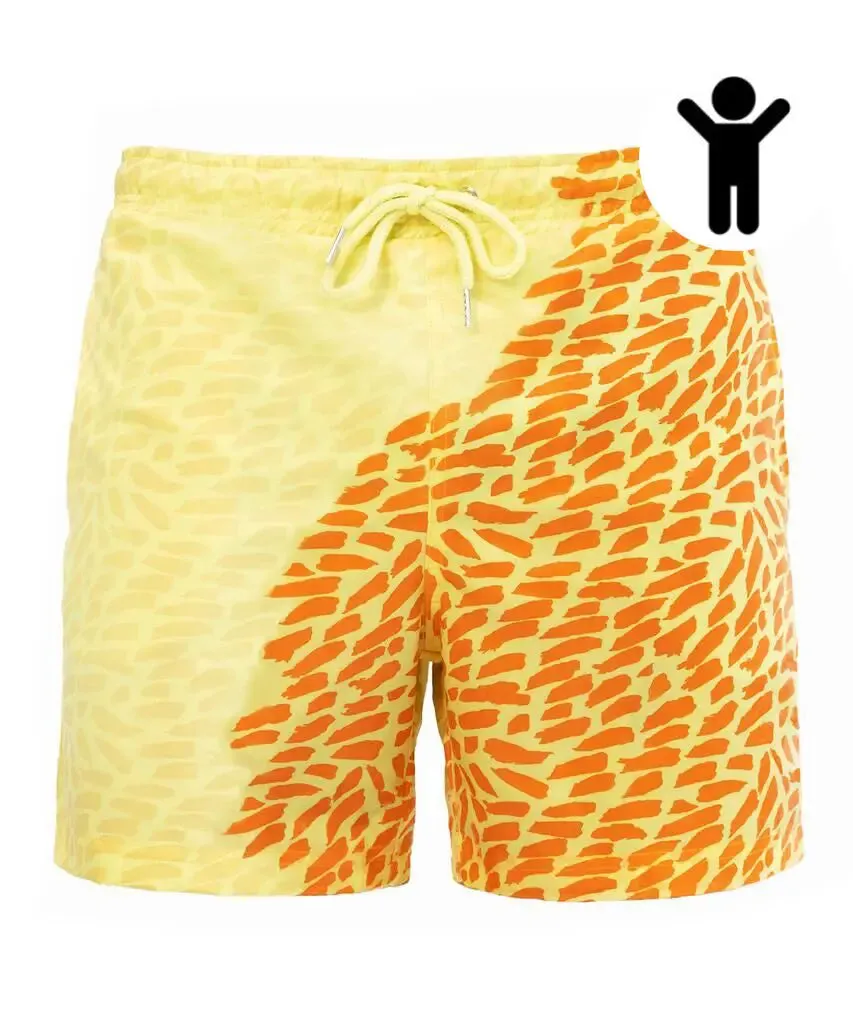 Temperature Sensitive Swim Trunks for Men & Kids