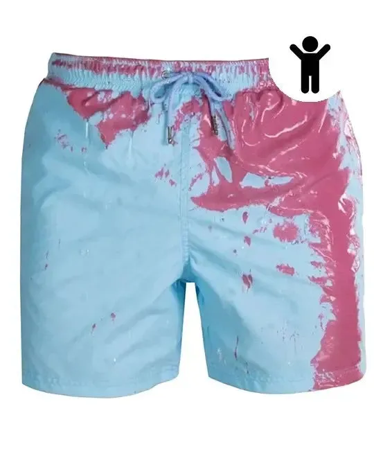 Temperature Sensitive Swim Trunks for Men & Kids