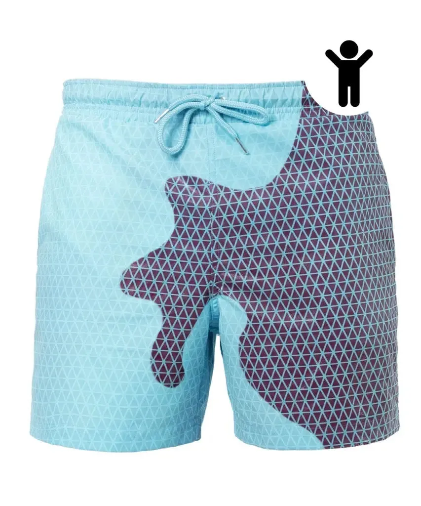 Temperature Sensitive Swim Trunks for Men & Kids