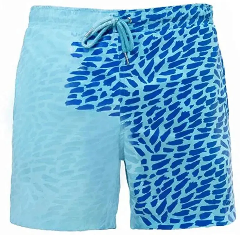 Temperature Sensitive Swim Trunks for Men & Kids