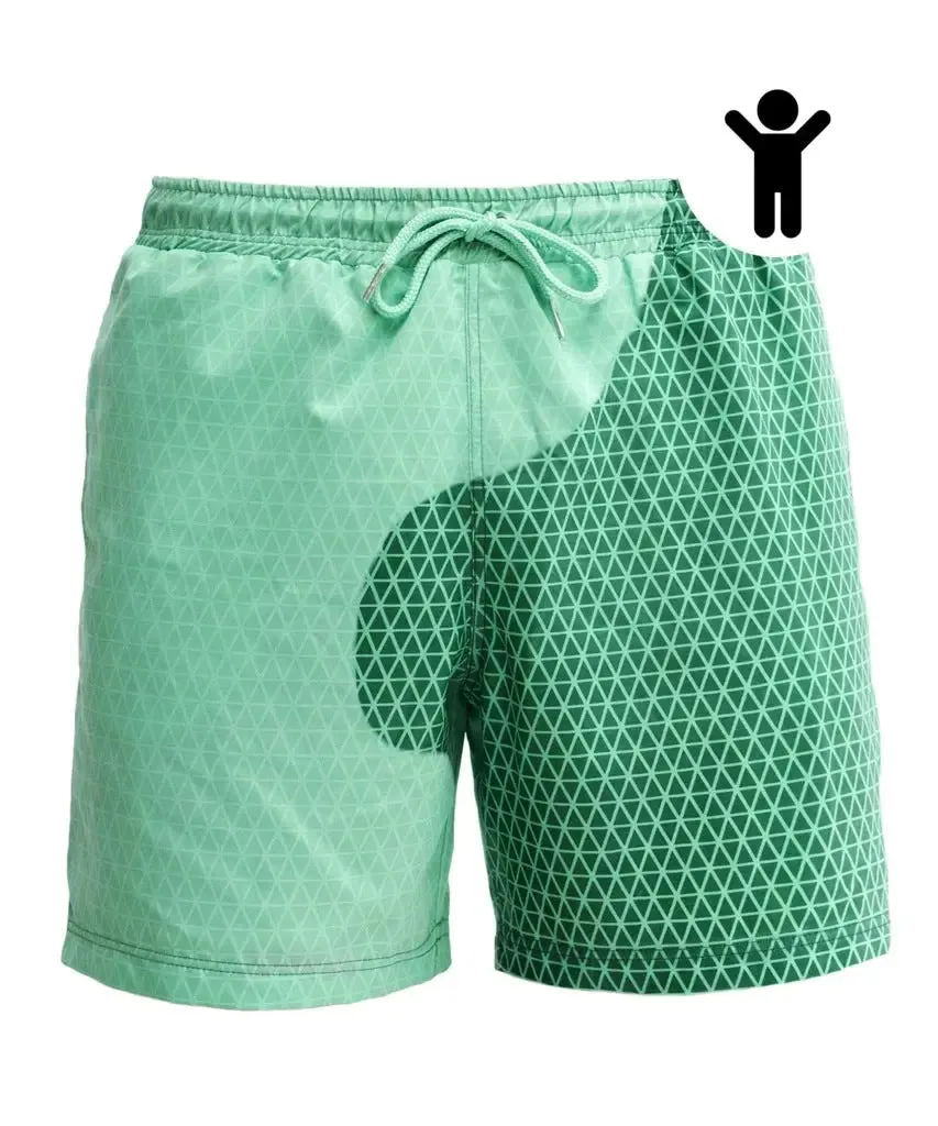 Temperature Sensitive Swim Trunks for Men & Kids