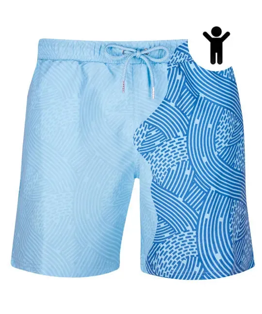 Temperature Sensitive Swim Trunks for Men & Kids