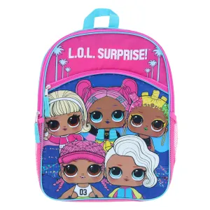 U.P.D., INC Girl's L.O.L. Surprise 16-Inch Backpack with Side Pockets