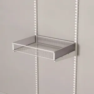 Ventilated Basket Shelf Including Dividers Classic White