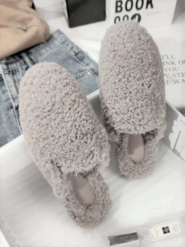 Women's Stylish Fuzzy House Slippers By Liv and Mia